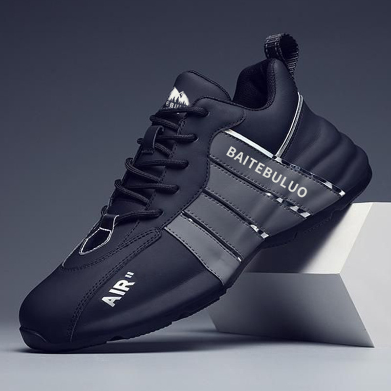 时尚潮流软底软皮运动休闲男鞋