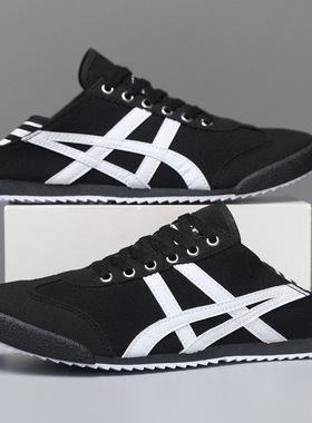 2025年夏季新品俩穿半拖帆布鞋透气青少年运动休闲鞋男鞋38码3736