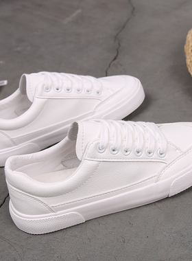 秋季透气男士小白鞋潮鞋子百搭板鞋韩版休闲潮流帆布男鞋38码板鞋