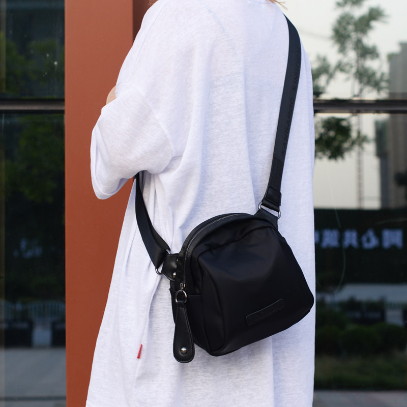 包包女2021新款牛津布单肩斜挎包网红潮小背包时尚百搭帆布贝壳包