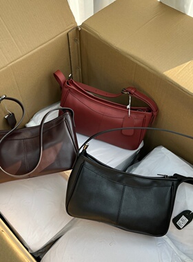工厂尾数清货~通体头层牛皮包包真皮女包休闲简约通勤单肩斜挎包