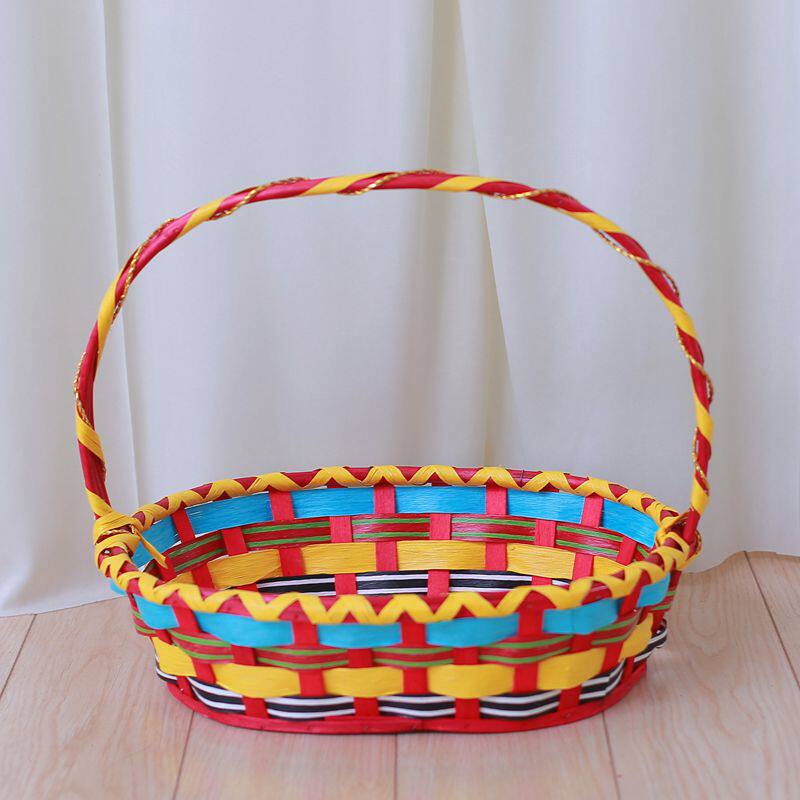 과일 바구니 등나무 꽃 바구니 과일 가게 휴대용 바구니 고리 버들 보관 바구니 계란 바구니 휴일 장식 호텔 과일 선물