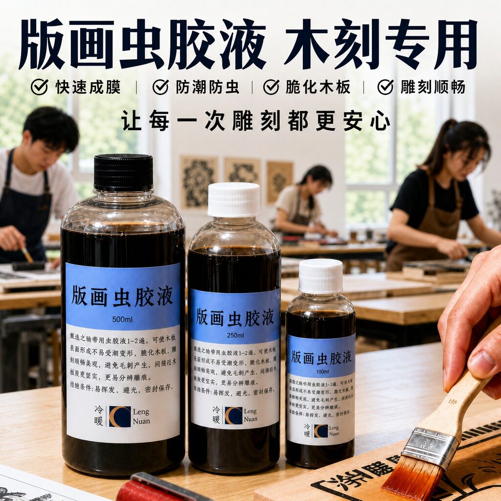 版画虫胶液100ml木板虫胶液图片