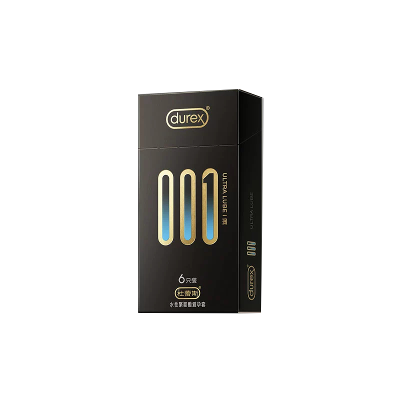 杜蕾斯001倍润超薄隐形避孕套6只