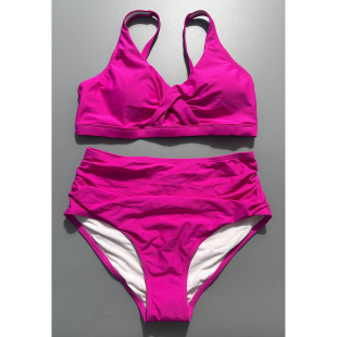 12号箱 少女泳衣 新款 欧美性感女少分体跨境印花系带比基尼