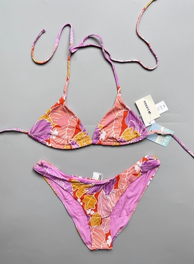 Rox*y女士比基尼夏日印花bikini泳装