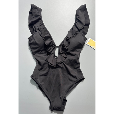 michael ko*s 泳衣 温泉保守外贸纯色泳装性感露背连体 97号箱