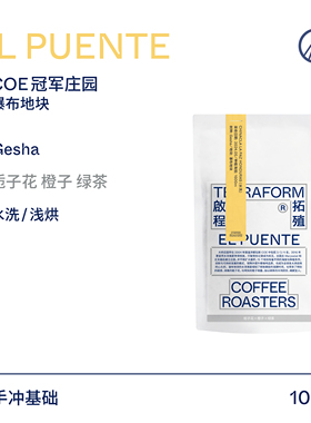 【Terraform】 2024产季 栀子花 洪都拉斯大桥庄园水洗瑰夏咖啡豆