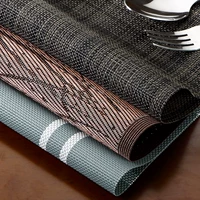 Tấm cách nhiệt PVC Teslin West Nhật Bản pad cách nhiệt không thấm nước dùng một lần mat món ăn mat chịu nhiệt bảng mat vải hai - Khăn trải bàn khăn bàn ăn