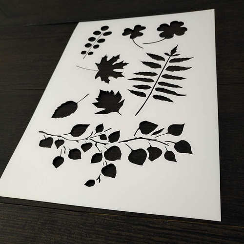 镂空组合热带清新遮蔽板型版葉子