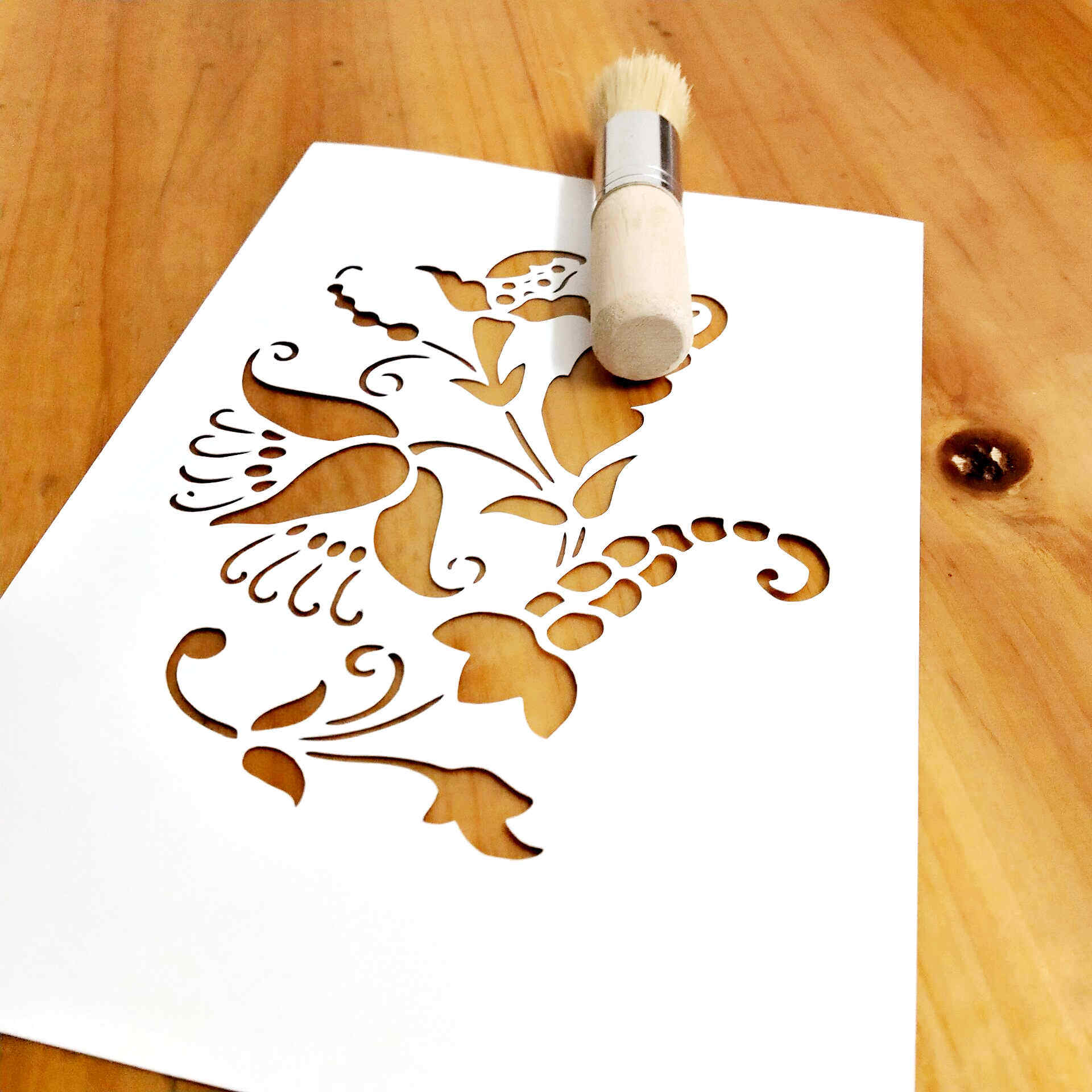 大气花纹型版墙绘拓印镂空模板文化创意用品diy美术手绘814