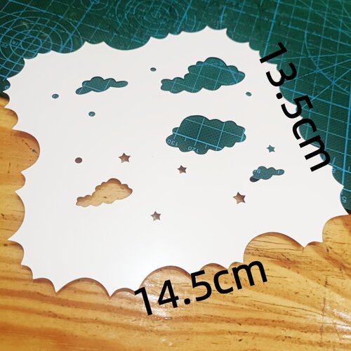 异形模板云朵涂鸦拓印喷雾防水