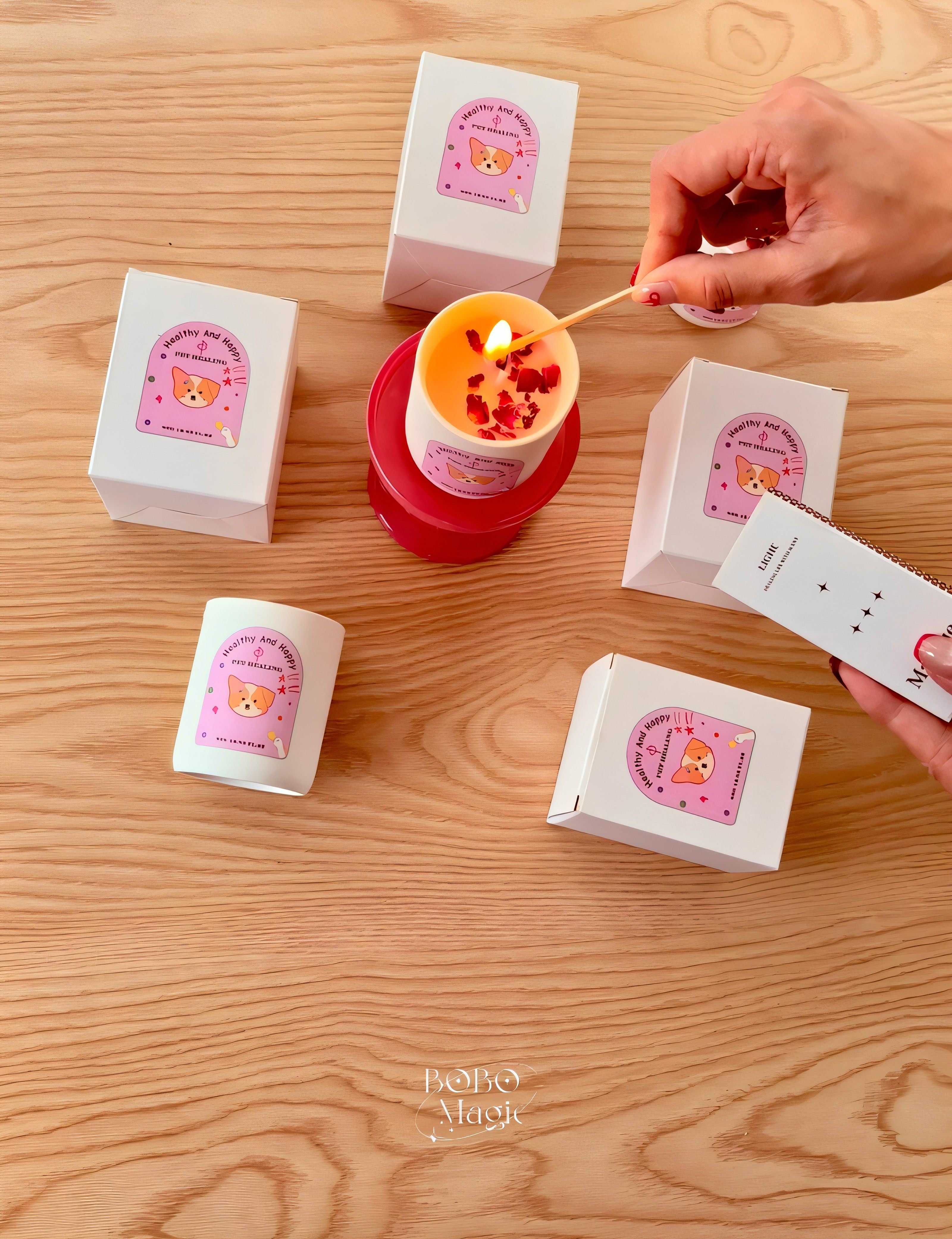 BOBO Magic 宠物香薰蜡烛生日礼物送女友闺蜜结婚礼物有机蜡制作
