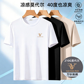 短袖 圆领T恤美式 潮款 夏季 修身 男士 透气刺绣半袖 上衣薄款 新款 男装