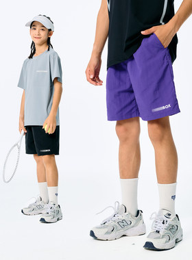 DK童装夏装新款户外女男童凉感速干运动短裤儿童中大童休闲五分裤