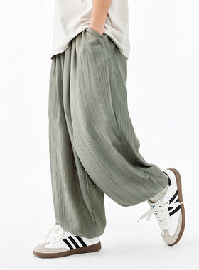 DK童装夏季女男童冰丝防蚊裤中大童儿童宽松垂感透气休闲裤薄款