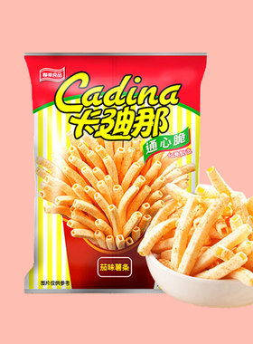 卡迪那通心脆番茄味42g童年怀旧经典膨化网红零食香脆空心薯条