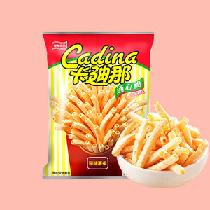 卡迪那通心脆番茄味42g童年怀旧经典膨化网红零食香脆空心薯条