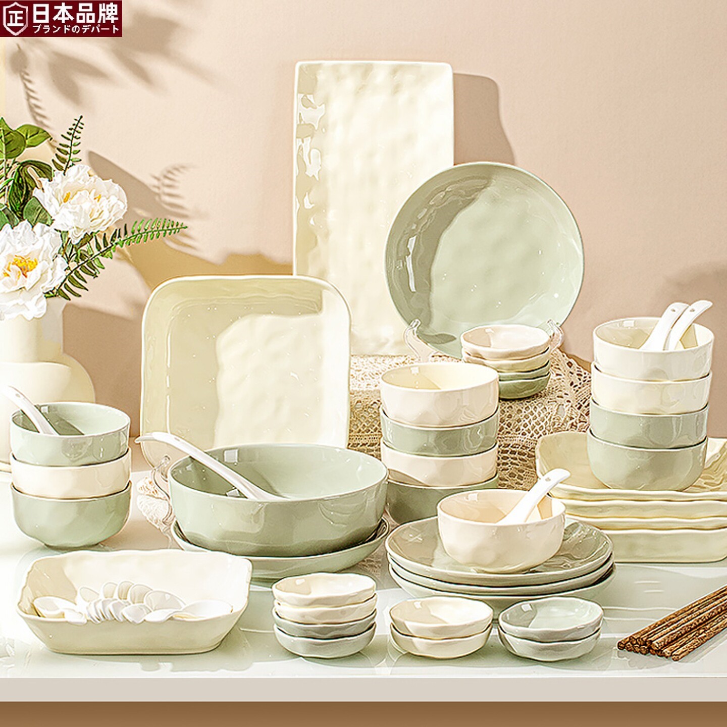 日本进口高级感餐具套装碗家用新款高颜值碗筷乔迁碗碟碗盘碗具