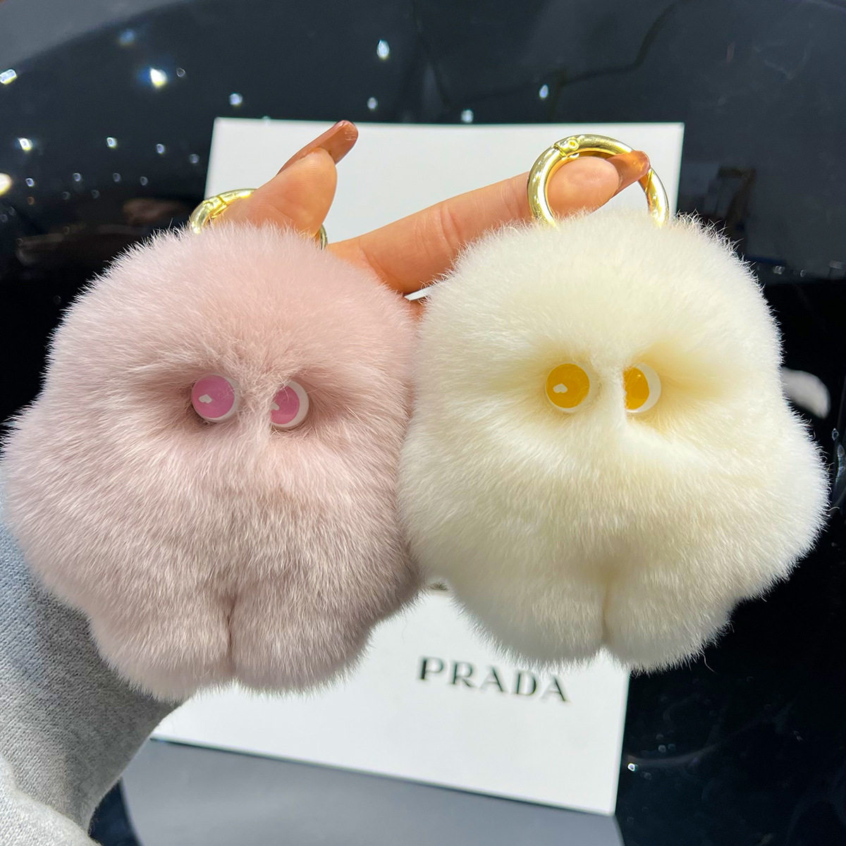 海宁进口真獭兔毛可爱粉笨笨汽车钥匙扣挂件ins毛绒球书包包挂饰,服饰配件/皮带/帽子/围巾,钥匙扣,淘宝优惠券,粉丝福利购,淘宝优惠卷