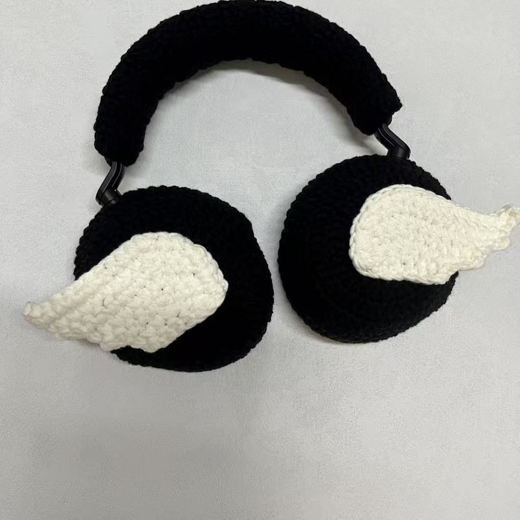 手工编织DIY翅膀成品适用于森海赛尔大馒头四 BOSE QC45 索尼XM4 XM5苹果APM一代二代 耳机保护套 可定制款式