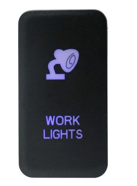 汽车改装适用于丰田车蓝色双灯开关示宽灯开关带LED灯带200MM线