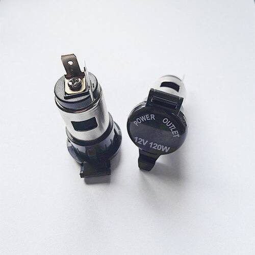 厂家直销车载点烟器母座车用取电插座12-24V金属点烟器母座取电