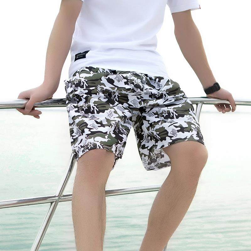 夏季寬松速幹睡褲男士沙灘褲夏天運動五分短褲休閑七分大褲衩泳褲在類目 男裝, 休閒褲中 - 來自Buy2taobao.com提供專業的淘寶代購服務