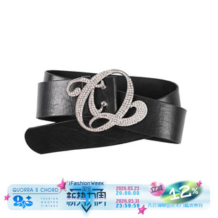 原创设计全水钻logo宽皮带腰带 CHORD QUORRA
