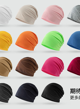 跨境帽子潮秋冬堆堆帽夏季月子帽薄睡帽女头巾帽韩版包头帽子男
