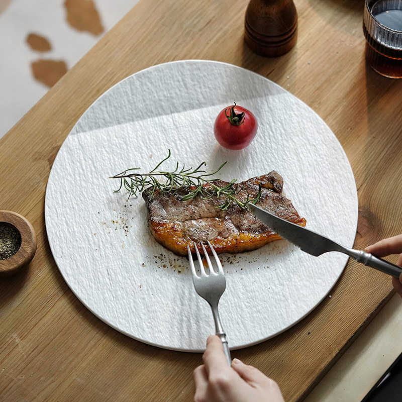 日式陶瓷盘创意平板盘不规则个性西餐盘牛排盘家用菜盘日料寿司盘,餐饮具,盘,淘宝优惠券,粉丝福利购,淘宝优惠卷