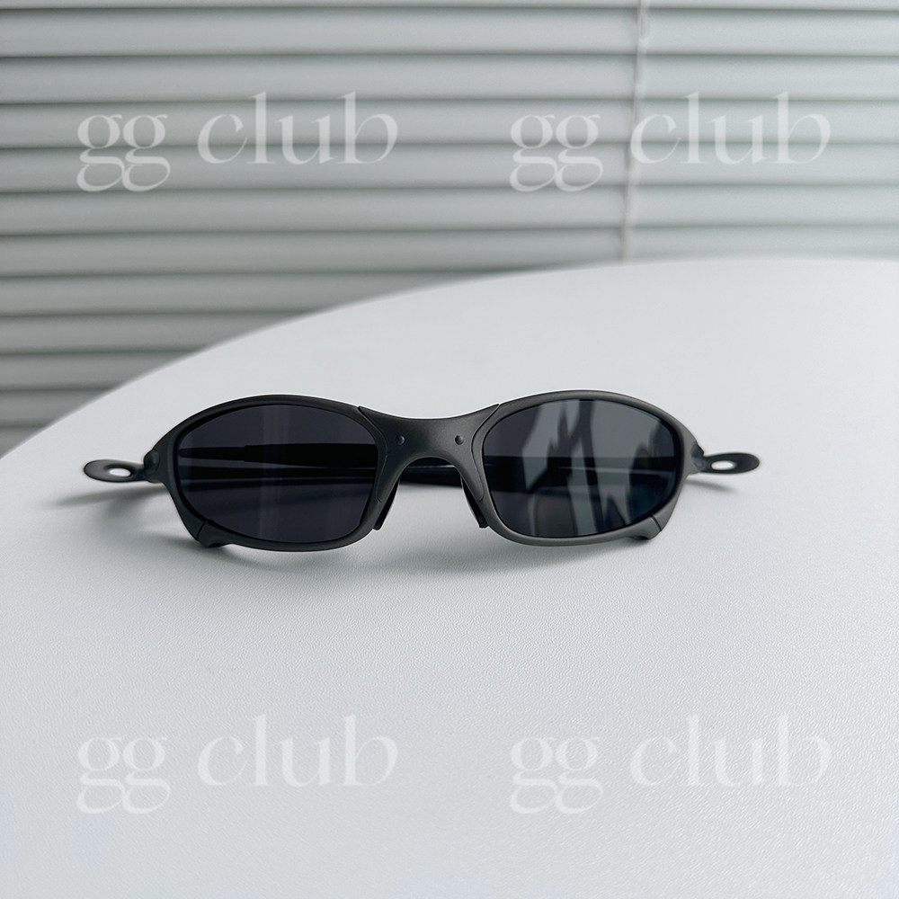thumbnail for Futuristic Metal Oval Sunglasses with Mechanical Concave Design, Street Style Sunglasses, ins Internet Celebrity Style, Unisex for Men and Women