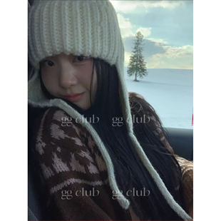 冬日韩国保暖护耳帽子防汗针织帽显脸小可爱小众雷锋帽