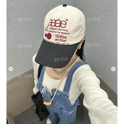 aeae棒球帽美式复古字母迷彩软顶大头围鸭舌帽男女同款多色