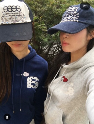可爱风联名新款字母刺绣棒球帽百搭休闲鸭舌帽 男女同款街头灯芯