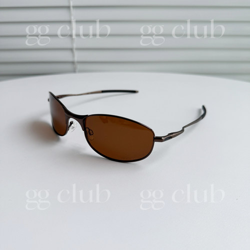 椭圆偏光复古黑框黑片墨镜ins风金属太阳眼镜开车夏季防晒v