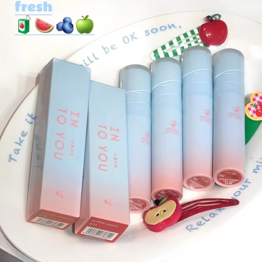 【春夏新色】INTOYOU唇釉w14心慕与你水雾唇釉2.0不沾杯显白滋润