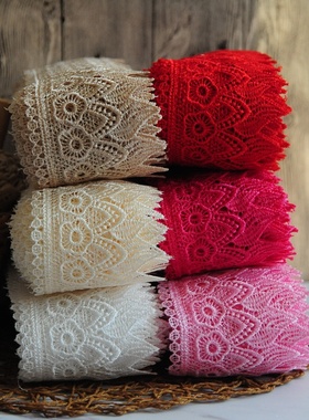 蕾丝花边水溶刺绣沙发下摆辅料家居条码边带窗帘装饰裙边布料辣椒