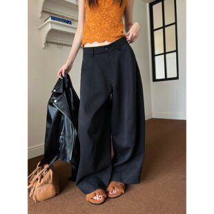 原创设计 长裤 2026春季 手工剪裁蚕茧型休闲半弯刀时尚 女 新款 Esu