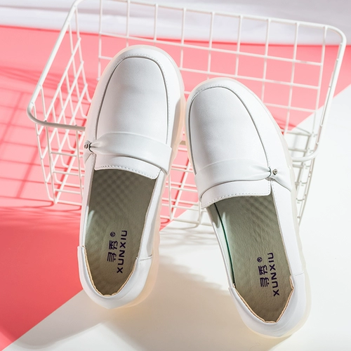 Униформа медсестры, дышащая дезодорированная нескользящая высокая комфортная милая универсальная обувь на платформе, 2019, мягкая подошва, в корейском стиле