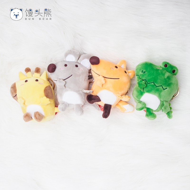 狐狸毛绒小挂件网红钥匙扣可爱