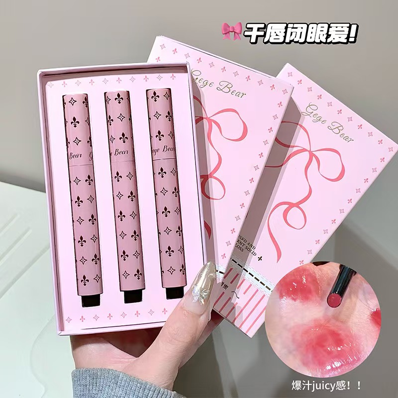 戈戈小熊凝光嘟透固体唇蜜釉保湿