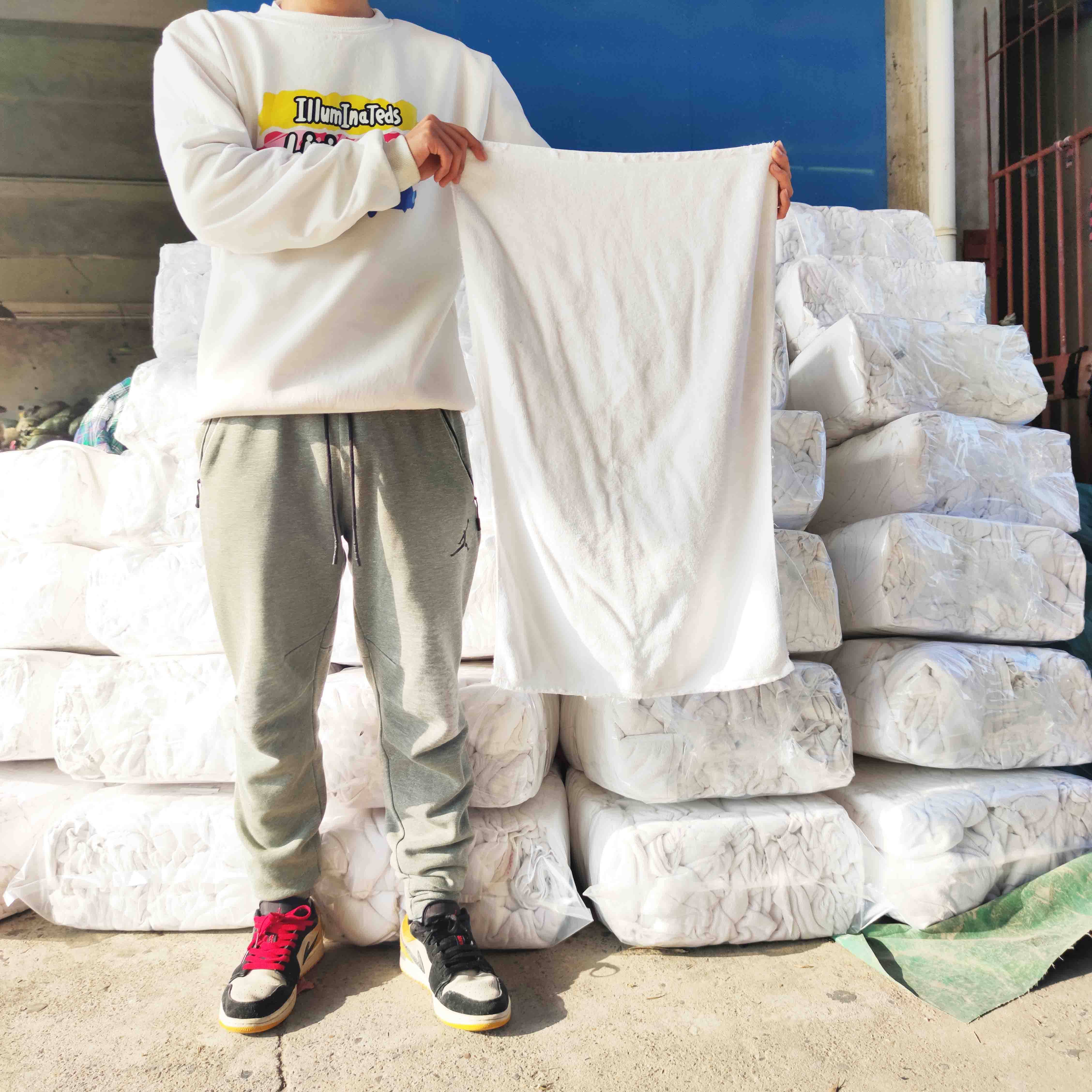 擦机布全棉工业抹布旧浴巾白毛巾纯棉碎布头布大块吸水吸油不掉毛