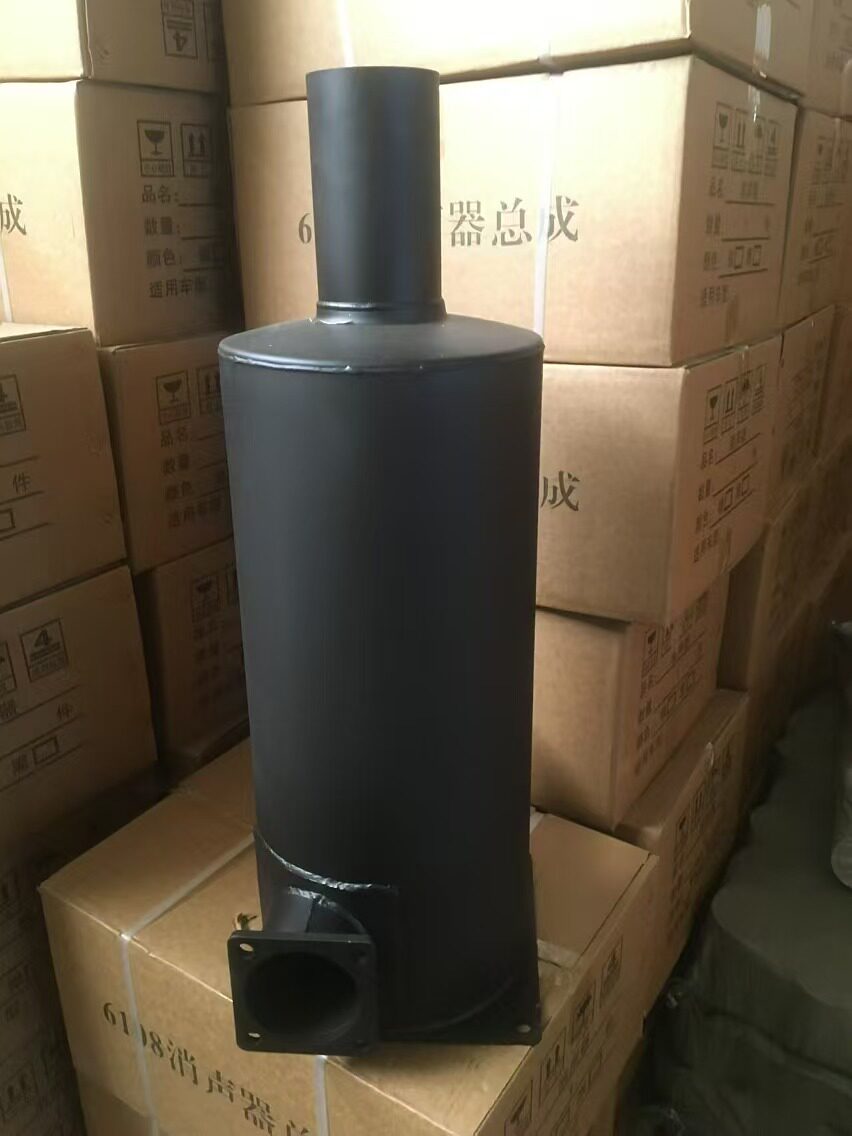 山推220潍柴国三消声器消音器排气管尾管烟筒山推220铲车装载机