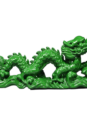 实木质龙客厅摆件十二生肖龙补角