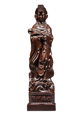 黑檀木海神妈祖娘娘天上圣母摆件