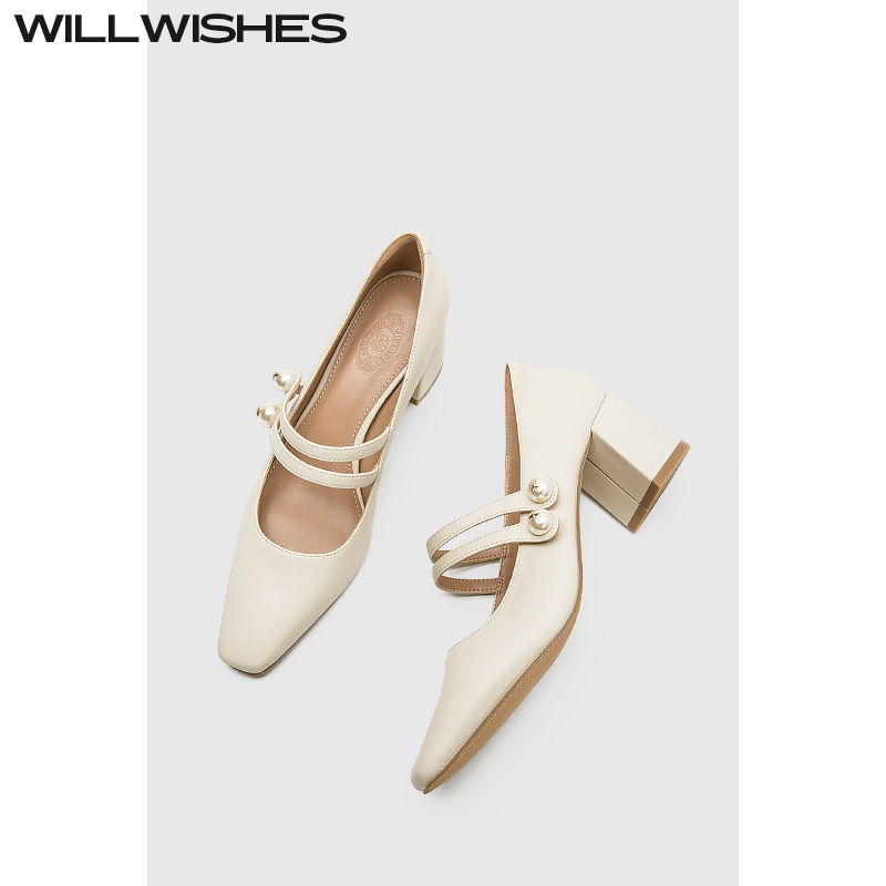 WILLWISHES原创法式玛丽珍鞋女