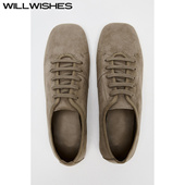 女 WILLWISHES 471 休闲一脚蹬乐福鞋 女浅口单鞋 王玎设计女鞋 秋季