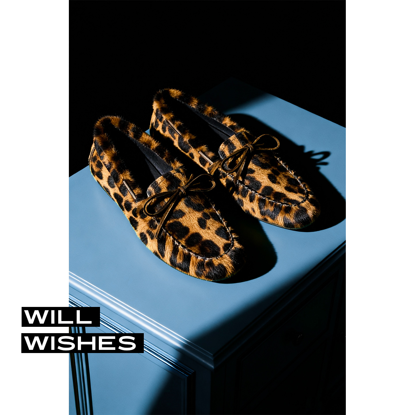 【王玎设计×野辣酷妹豆豆鞋】秋冬季小众豹纹马毛平底乐福单鞋女