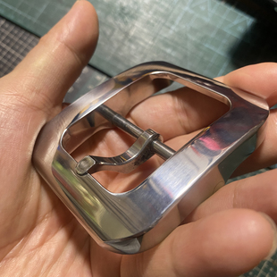 316不锈钢精工抛光镜面抛光日字重磅皮带扣手工订制皮带扣头4.1内